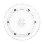 VOLCANOES CLUB 6 Inch Lazy Susan Turntable Organizer - Rotating Tray Swivel Stand with Steel Ball Bearings for Cake, Kitchen Cabinets, Monitor, TV, Painting, Display (30lb Capacity / Clear Acrylic)