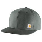 Carhartt Men's Firm Duck Flat Brim Cap, Gravel, One Size