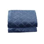 CREVENT Blue Baby Blanket for Boys,