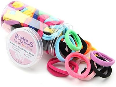 HOYOLS Seamless Hair Band Small Hair Ties Ponytail Holder No Crease Damage 4cm (10 Multi Color Set)