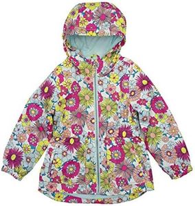 Jessica Simpson Girls' Lightweight Anorak Jacket with Jersey Lining, Fun Floral, 4