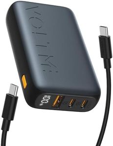 VOLTME Power Bank 10000mAh, Cargador portátil Power 35W MAX, Bateria Externa con Pantalla LED, PD3.0 QC4.0 3-in-1 USB C Carga Rapida Compatible con iPhone 15 Pro MAX Samsung S24 Ultra Huawei Google