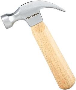 Hammer, Claw Hammer with Wood Handle and Steel Hammer Head, 8 OZ Small Hammer for House & DIY