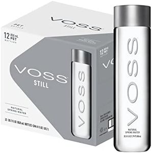 VOSS Premium Still Bottled Natural Water - BPA-Free - High Grade PET - Recyclable Plastic Water Bottles - Pure Drinking Water with Unique & Iconic Bottle Design - 12 Pack