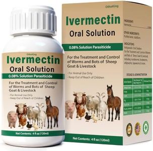 OthoKing Ivermectin Liquid for Sheep, Goat, Poultry & More, Supports Gut & Digestive Health, Overall Vitality, 120mL