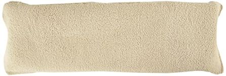 Lavish Home Body Pillow Cover. Sherpa with Side Zipper – 18 ”x52” (Ivory)