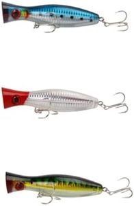 Changyeah 3 pcs Mix Color Fishing Lures Saltwater Fishing Lures Tuna Fishing Hard Lures Floating Lure with Sharp Treble Hooks Plug Trout Walleye Salmon for Saltwater Freshwater
