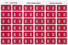 Avery B Side Tab Colour Coding Labels for Lateral Filing, 25 x 38 mm, Magenta, 180 Labels (43302)