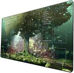 MTG Playmat, Game Play Mat for MTG TCG 24 x 14 inches Trading Card Inked Game Playmats with Storage Bag Smooth Rubber Surface Battle Game (Playmat 4)