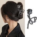 Flower Hair Claw Clips Metal Gunmet