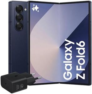 Samsung Galaxy Z Fold6 Smartphone AI pieghevole, Caricatore Incluso, RAM 12GB, 512GB, Dual SIM, Display 6,3"/7,6" Dynamic AMOLED 2X, Batteria a lunga durata, Navy 2024 [Versione italiana]