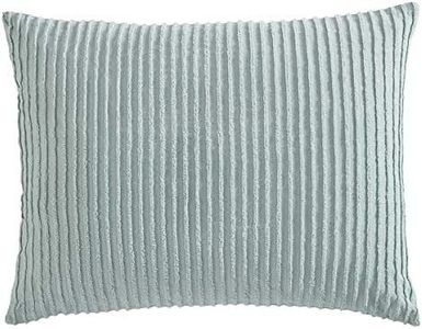 Beatrice Home Fashions Channel Chenille, Standard Sham, Blue