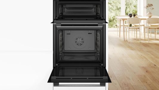 Bosch Series 4 60cm Built-In Double Oven – 3D Hotair, EcoClean, Stainless Steel