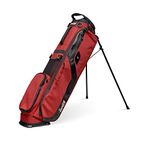 Sunday Golf El Camino Bag - Lightweight Bag with Strap and Stand – Easy to Carry – Par 3 and Standard Courses, 3.9 pounds (Ron Burgundy)
