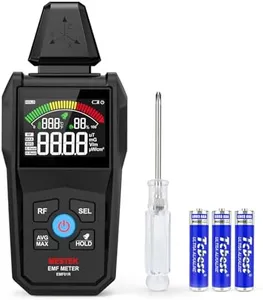 EMF Detector, MESTEK 5-in-1 EMF Meter Radiation Detector Electric Field, Magnetic Field & Radio Frequency Detector for 5G, Cell Towers, WiFi, EMF Reader for Home EMF Inspections and Ghost Hunting
