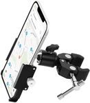 Codyofwatar Phone Holder with Clamp for Golf Cart, All Metal Universal Phone Holder Handlebar Mount Clamp for Golf, Stroller, Bicycle, Bike, Wheelchair