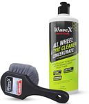 Wavex All Wheel and Tyre Cleaner for Car Concentrate (1L) Combo With Tyre Cleaning Brush | Dilutes 15 Times with Water | Acid Free Formulation - All Wheel Safe - Also Car Alloy Wheel Cleaner