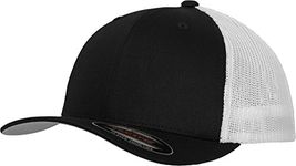 Flexfit Unisex Flexfit Mesh Trucker 2-tone Blk/Wht L/Xl Hat, Multicoloured (Noir/Blanc), L-XL UK