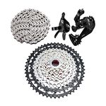 Bibike 10 Speed MTB Groupset CN-HG54 Chain 11-50t Cassette 1x10 Speed Rear Derailleur& Shifter