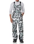 Arctix Men's Tundra Ballistic Bib Overalls with Added Visibility, A6 Camo Black, 2X-Large (44-46W * 30L)