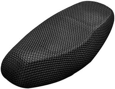 AUTUT Black Motorcycle Scooter Moped Seat Cover Seat Anti-Slip Cushion 3D Spacer Mesh Fabric, XX-Large