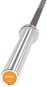 Power Systems Men's 20kg Hybrid Bar - Black Zinc and Stainless Steel Construction - Moderate Plate Rotation