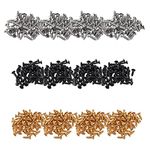 ETFBUY 600Pieces Pickguard Screws Kit for Electric Guitar Bass Repair Parts Chrome & Black & Gold