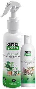 Gro Green 100% Natural All in One Growth Booster Liquid Fertilizer Spray+Liquid Bottle suitable for All Indoor and Outdoor Plants.