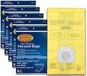 EnviroCare Replacement Vacuum Bags Designed to fit Kenmore Canister Type C or Q 50555, 50558, 50557 and Panasonic Type C-5 45 pack