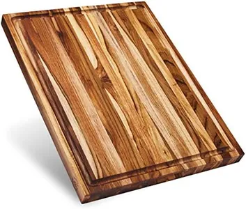 Sonder Los Angeles, Large Teak Wood Cutting Board for Kitchen with Juice Groove, Reversible Charcuterie Butcher Block 18x14x1.25 in (Gift Box Included)