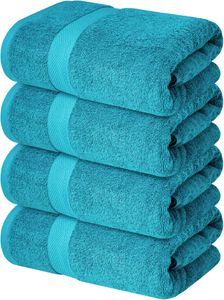 Infinitee Xclusives Bath Towels 4-Pack – Serene Teal