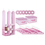 Delta Nursery Closet Organizer Set 24Pcs. Pink
