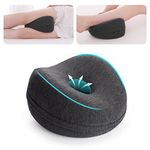 Knee Pillow for Side Sleepers Standard Orthopedic Wedge Leg Pillow for Sleeping and Hip Lower Back Pain Contour Memory Foam Cushion for Pregnancy Washable Cover