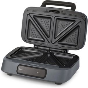 Morphy Richards GRILLX Sandwich Maker – Non-Stick, Timer, 800W, Black