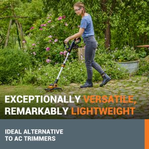 WORX 20V Cordless Grass Trimmer 30cm – Battery, Charger, Edger, CommandFeed