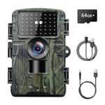 LAIZESKE 4K 60MP Trail Camera, Wifi Game Camera with Night Vision 0.2s Trigger Time Motion Activated 120°Wide Lens, IP66 Hunting Camera with APP 2.4''LCD for Outdoor Wildlife Monitoring