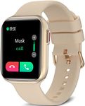 BRIBEJAT BT8 Smart Watch for Women (Dial/Answer Call) 1.7'' 2.5D Screen Fitness Tracker wtih Pedometer SpO2/HR/Sleep Monitor Compatible with iPhone Samsung HUAWEI Android Phone, Starlight