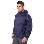 Peter Storm Men's Packable Waterproof Jacket with 2 Zipped Hand Pockets and Adjustable Hood, Pac A Mac, Rain Coat, Cagoule (UK, Alpha, XL, Regular, Regular, Navy)