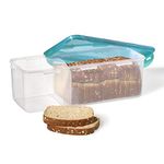 Starfrit LocknLock Plastic Bread Container - Removable Divider - 169oz/5L - Airtight - 4-Sided Locking Lid