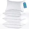 JOLLYVOGUE Pillows Queen Size Set of 4 for Sleeping, Soft and Supportive Bed Pillow with Down Alternative Filling for Side and Back Sleepers, Hotel Collection