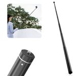 MOJOGEAR Selfie Stick Extra Long - 160 cm - Multifunctional with 1/4 Inch Screw Hole for Mobile Phone Holder/Camera/Microphone - Durable Metal - Black
