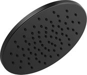 Delta Faucet 52158-BL Single-Setting Metal Raincan Shower Head, Matte Black