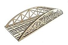 War World Scenics Double Track Low-Detail Bowstring Bridge 560mm – OO/HO Model Railway Diorama