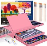 85 Piece Deluxe Wooden Art Supplies