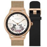 Radley Series 19 Smart Calling Watch with interchangeable Cobweb Rose Gold Mesh and Black Silicone Straps RYS19-4012-SET