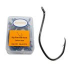 Kunsilane Catfish Hooks Big River Bait Hook Size 8/0,40PCS High Carbon Steel Fishing Hooks Saltwater Black Nicke Heavy dutyl