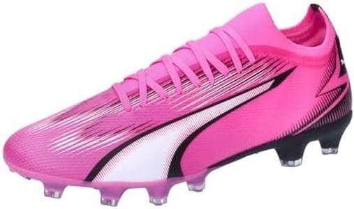 PUMA Ultra Match FG/AG, Soccer Shoe Unisex Adulto, Poison Pink White Black, 44 EU