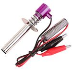 RC Plug Starter Igniter, Glow Plug Starter Igniter Fit RC Electronic Glow Plug Starter Portable 6V -24V Durable Igniter, for Redcat HSP Nitro Powered(purple)