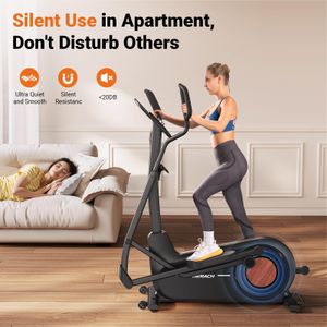 MERACH Long Stride Elliptical Trainer – Home Cardio Machine