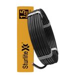 Sturlite Home Guard FR-LF 45 Meter Wire, (1.5 Sq.mm) PVC Insulated Pure Copper Wire| Multi-Strand, Fire Retardant and Anti Rodent Single Coil Flexible Cable (Black)